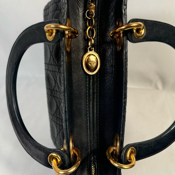 Lady Dior Lambskin Cannage Excellent Used Cond. with Dust Bag & Cert‎ Of Auth - Picture 14 of 14